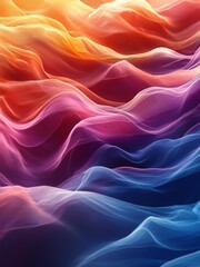 Obraz premium vibrant colorful abstract waves