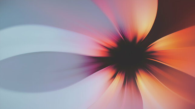 Close-up minimalistic delicate background abstract flowers with blurred edges and soft lighting