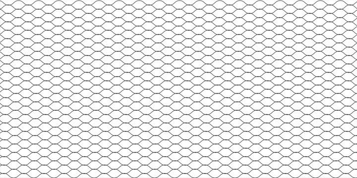 Net texture pattern on white background. Net texture pattern for backdrop and wallpaper. Realistic net pattern with black squares.