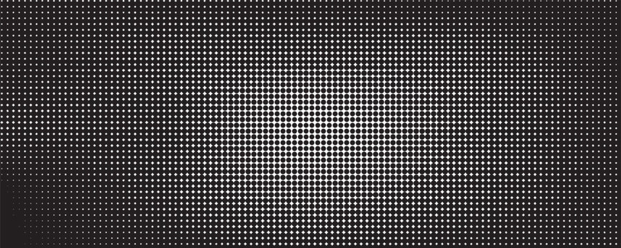 Basic halftone dots effect in black and white color. Halftone effect. Dot halftone. Black white halftone.Background with monochrome dotted texture. Polka dot pattern template. circle dot