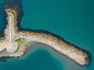 Faro de Punta Doncella en Estepona, Malaga, Andalucia, España
