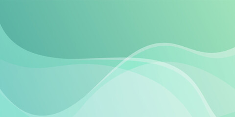 Pastel green mint abstract wave background presentation template. modern vector eps10