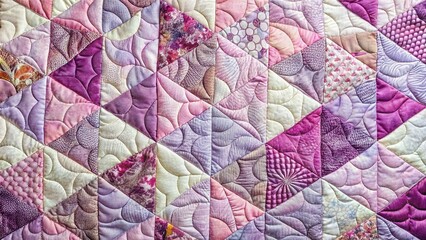 Abstract Pink Lavender Quilt Texture - Dynamic Movement, Cracked Surface