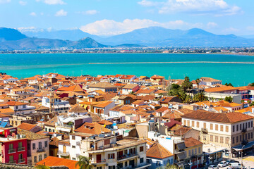 Obraz premium Nafplio, Greece aerial view