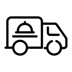delivery truck Line Icon