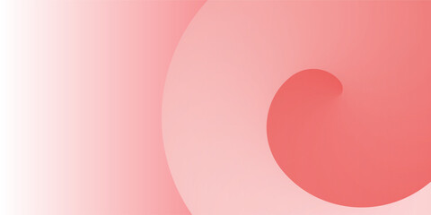 Minimalist abstract background with overlapping curvy red and pink circular 3d shapes. Modern geometric design with a soft gradient effect, perfect for branding, presentations or digital artwork.