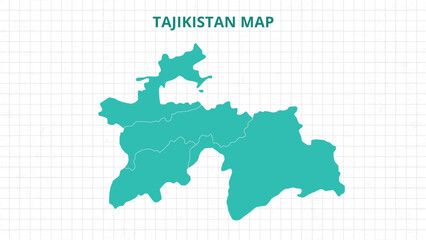A Map highlighting Tajikistan Map, Tajikistan modern map with Grey Color Hi detailed Vector, geographical borders