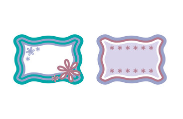 お洒落なふにゃふにゃフレーム