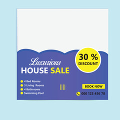 Stunning Modern Home for Sale Facebook and Instagram Post. Perfect Family Living with Spacious Interiors, Prime Location, and Stylish Design