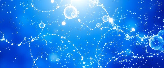 Ice White & Sapphire Blue Light background