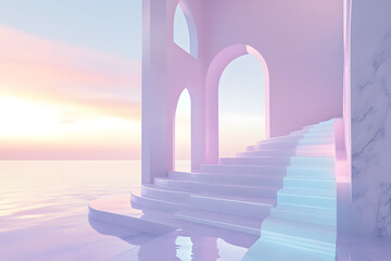 Obraz premium stairway to the sky