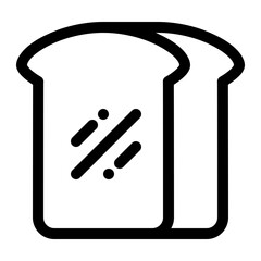Plain bread icon