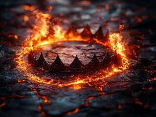 Fiery Crown on Lava