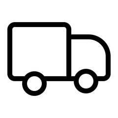 shipping and delivery thin icon