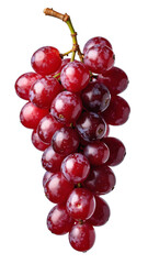 Fototapeta premium Red grapes isolated on white background, copy space