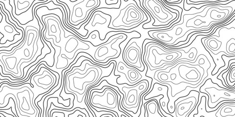 Topographic map background geographic line map with elevation assignments. Modern design with White background with topographic wavy pattern design.paper texture Imitation of a geographical map shades