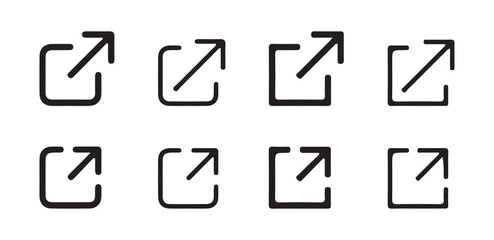 Fototapeta premium Share icon set. Icons share isolated on white background. simple modern black vector icon. vector illustration eps 10.