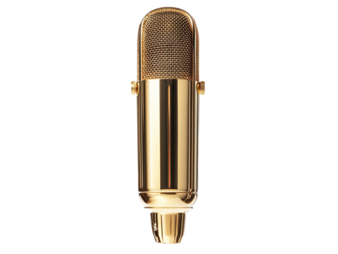 golden mic - Powered by Adobe