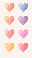 Watercolor Hearts