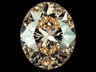 White diamond on black background