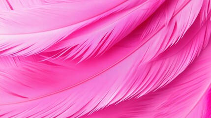 Fototapeta premium Pink Feather Pattern Background - Soft pink feathers, minimalist design, delicate texture, elegant pattern, nature inspired