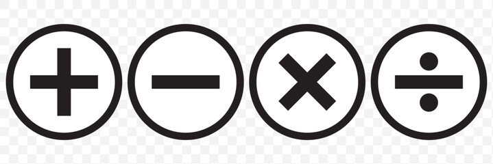 Obraz premium Isolated Red Green Plus and Minus Icon PNG. EPS 10.
