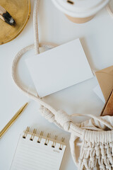 Golden and Beige Accessories with Eco-Friendly Bag, Simple Clean Aesthetic