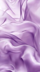 Fototapeta premium Ethereal Waves of Violet Fabric: Delicate layers of violet fabric cascade and swirl, creating a sense of movement, luxury, and softness, inviting viewers to feel the graceful flow and texture.