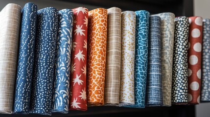 A diverse array of fabric samples for furniture, ranging from vibrant hues to subtle neutrals, are presented in extensive color catalogs, offering a comprehensive selection to inspire interior design