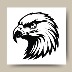 Obraz premium eagle head vector illustration