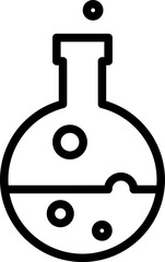 market research flat web icon concept