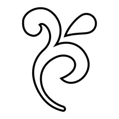 Decorative icon vector. Ornaments elements illustration sign. Decorative elements symbol or logo.