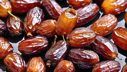ramadan kareem, date fruit set cut out isolated on a background
