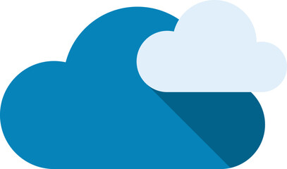 cloud computing flat web icon concept