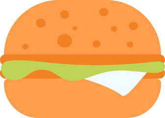 fast food flat web icon concept