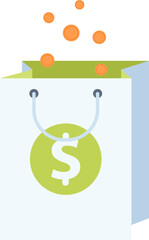 affiliate marketing flat web icon concept