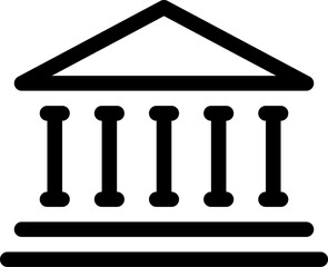 bank flat web icon concept