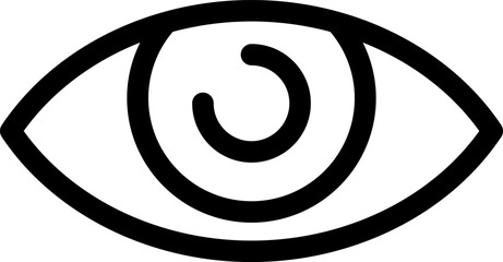 vision flat web icon concept