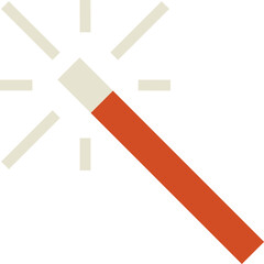magic wand flat web icon concept