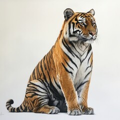 Obraz premium Majestic Tiger in Profile