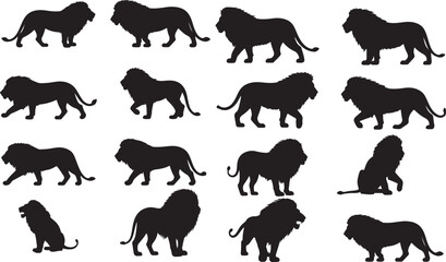 Lion Silhouettes
