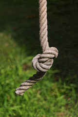 Thick Hanging Rope With Knot