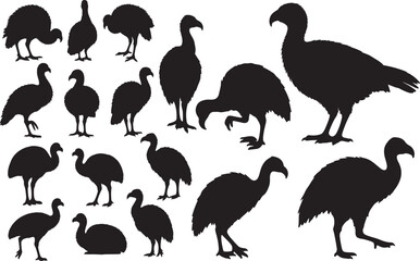 Moa Silhouettes