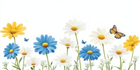 Colorful Floral Garden Scene