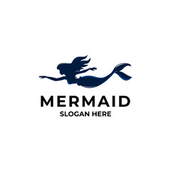mermaid logo vector design