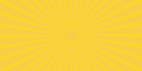 Fototapeta premium Circus background of spiral yellow orange rays vector illustration. Vintage radial pattern with sunbeams or starburst strip.