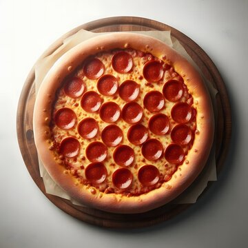 Delicious spicy paperoni cheese with a lot of cheese.