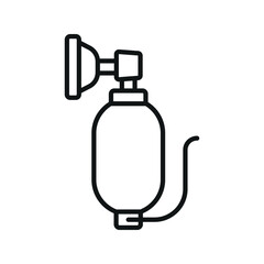 Resuscitator icon delivers a clear, professional design, perfect for medical apps, websites, infographics, and healthcare presentations, ensuring high-quality visuals for emergency and respiratory car