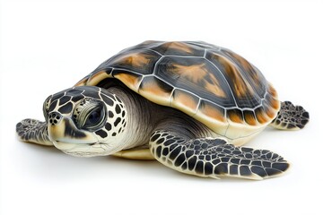 Fototapeta premium Matamata turtle isolated on white background