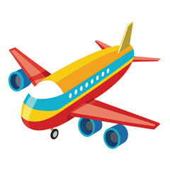 vector illustration of airplane